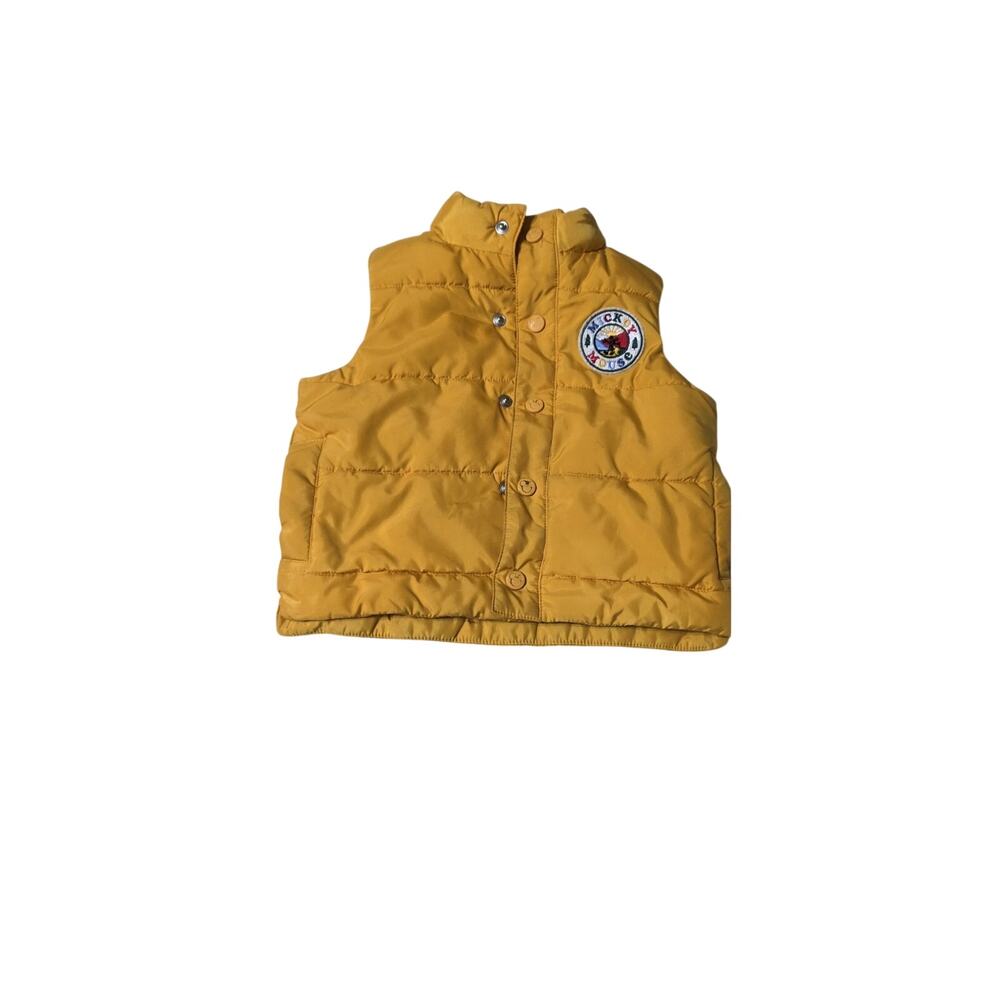 Disney X Mickey Mouse Janie And Jack Puffer Vest Size 18-24 Months Toddler